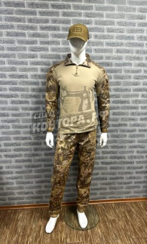 Костюм тактический песок питон р.XL с наколенником (Outdoor,Body Suit,Large,Esdy)