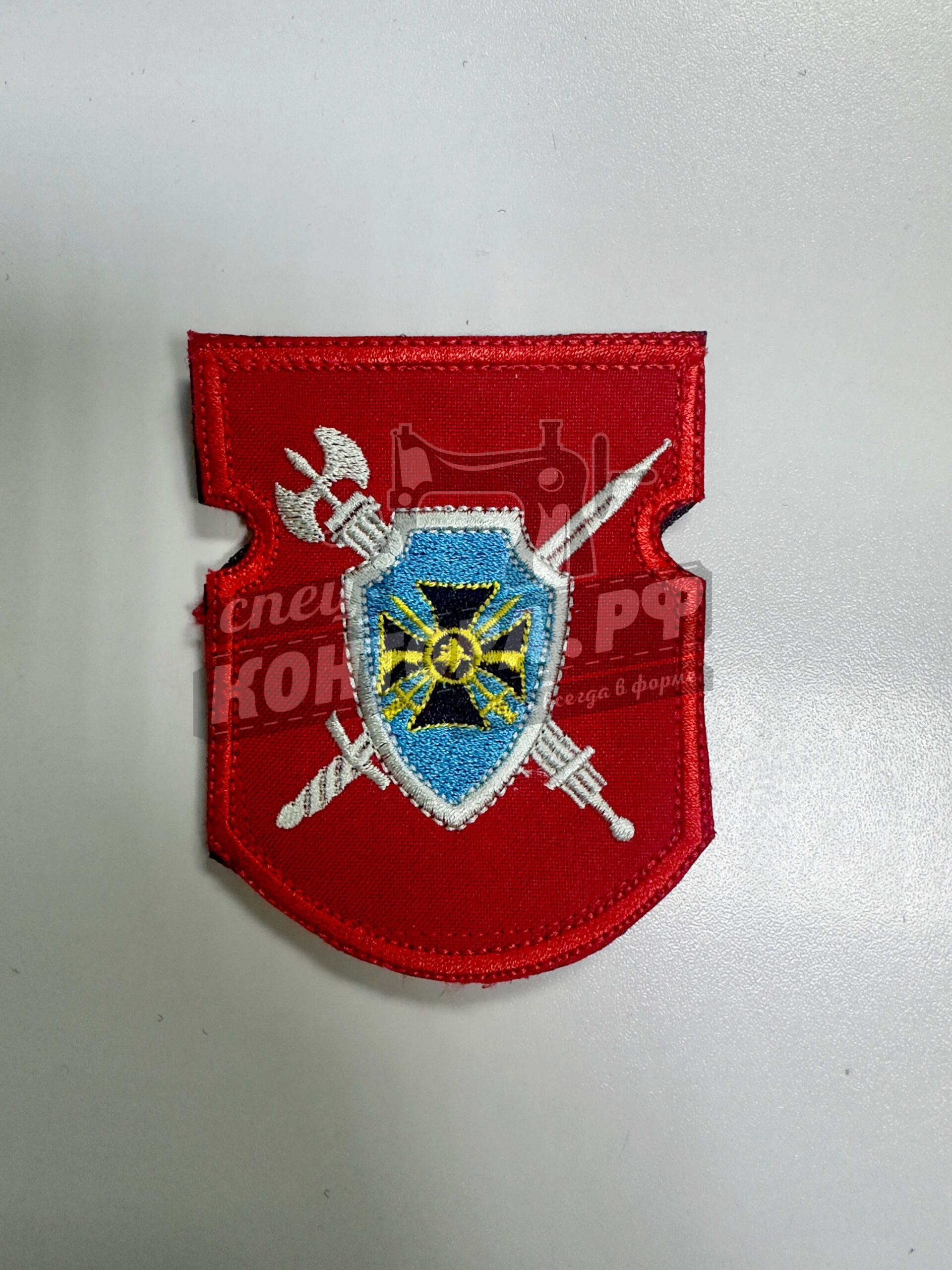 Шеврон Военная полиция красный кит.с лип.СП