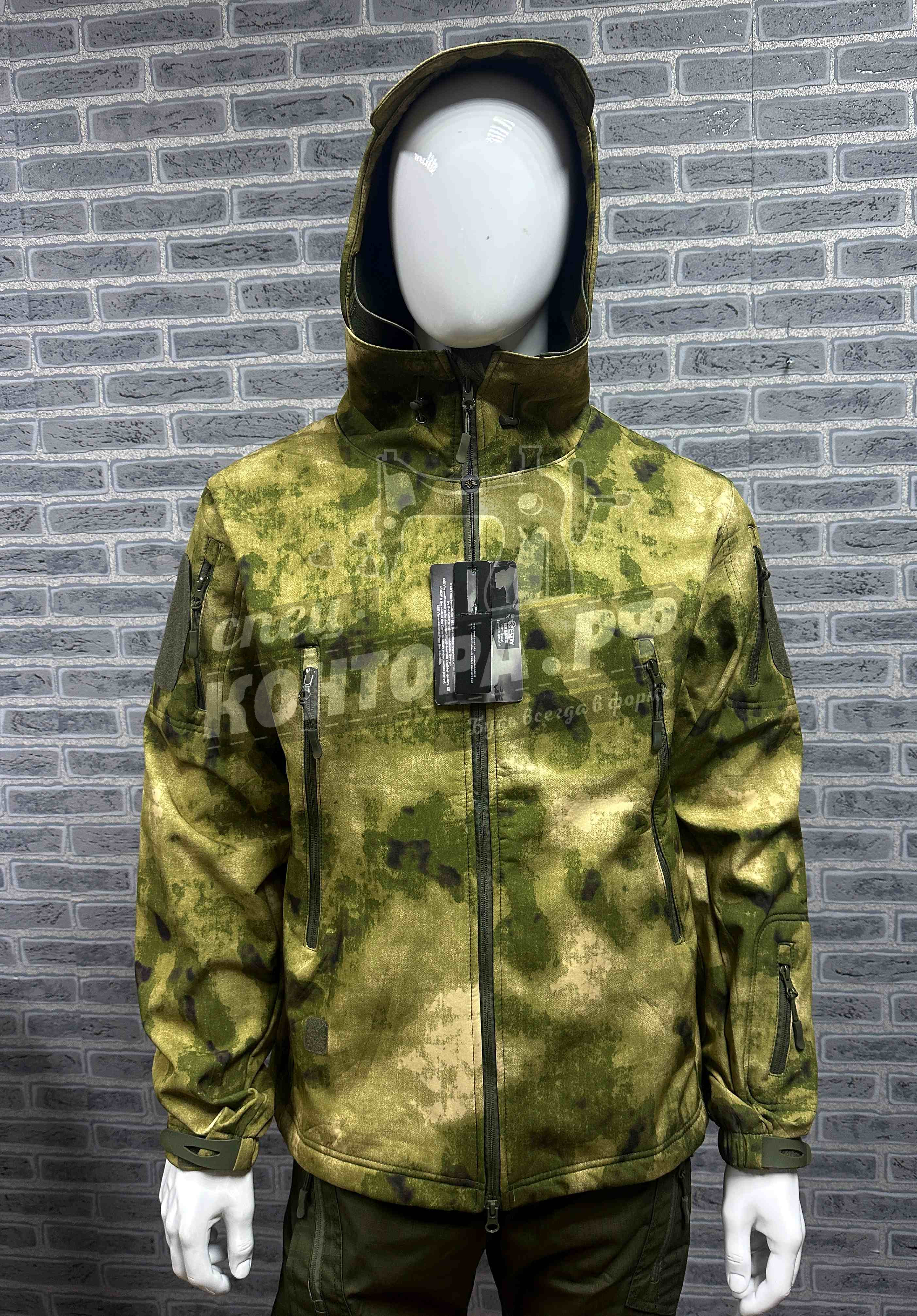 596927107614 Куртка Софт Шелл мох р.3ХL (Акула,Эсди) — изображение 1