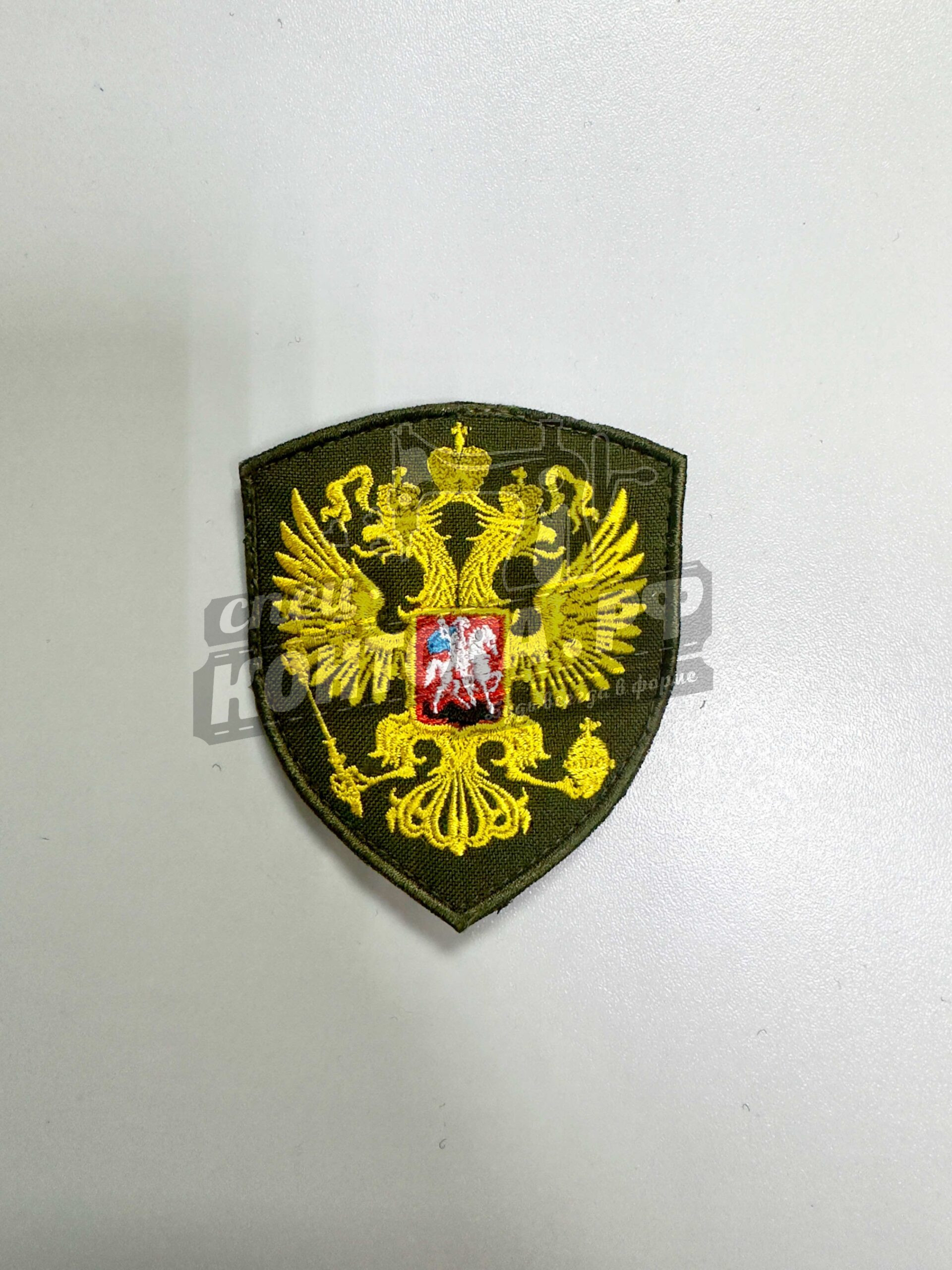 Шеврон Герб РФ хаки с лип.СП