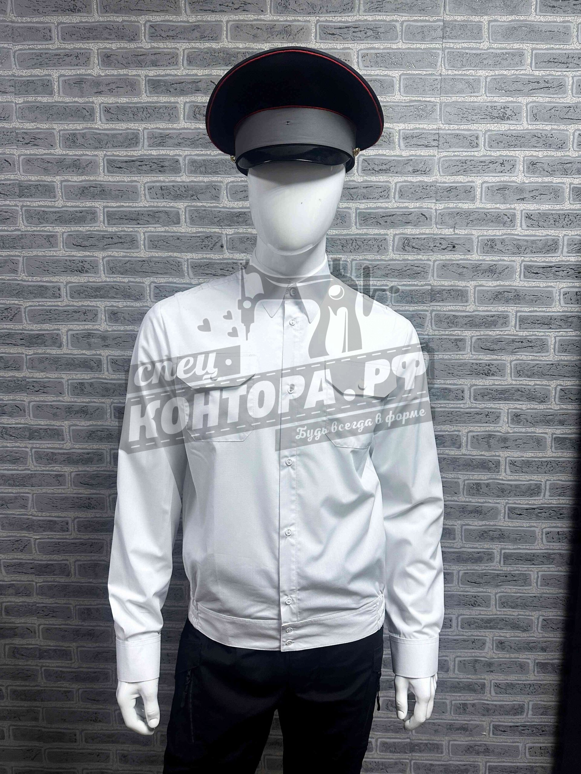 Рубашка д/р белая р.50 СП