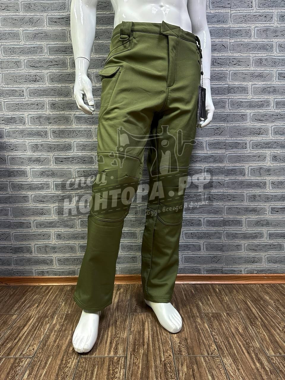 222571409057 Брюки Софт Шелл ESDY олива р.3XL — изображение 1