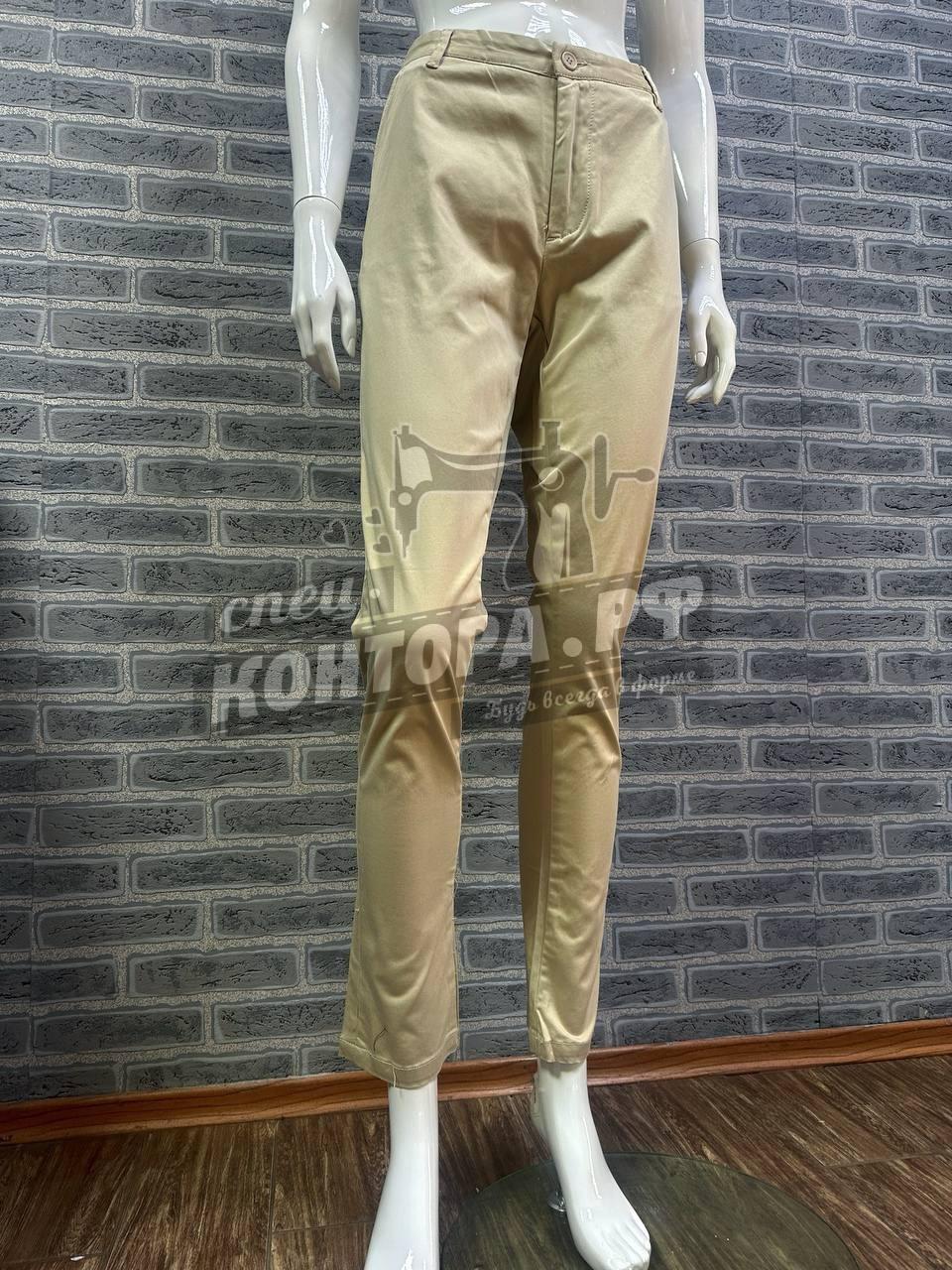 Брюки Connor skinny бежевый р.48 (32)