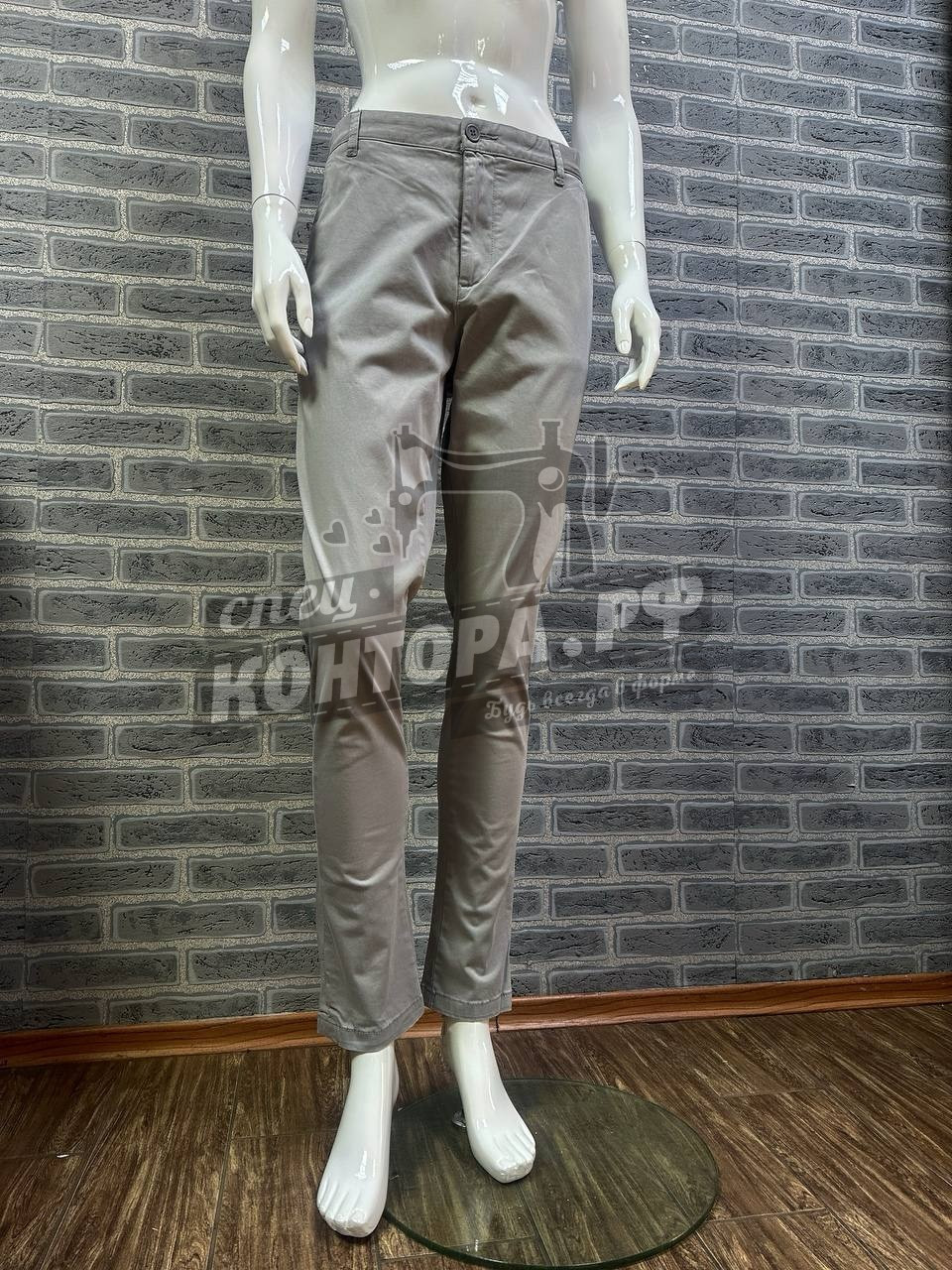 Брюки Connor skinny серый р.42 (28)