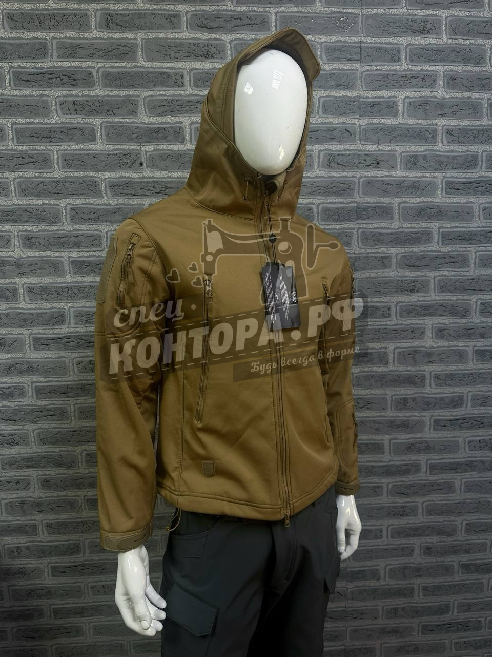 227487470371 Куртка Софт Шелл Акула песок р.S — изображение 1
