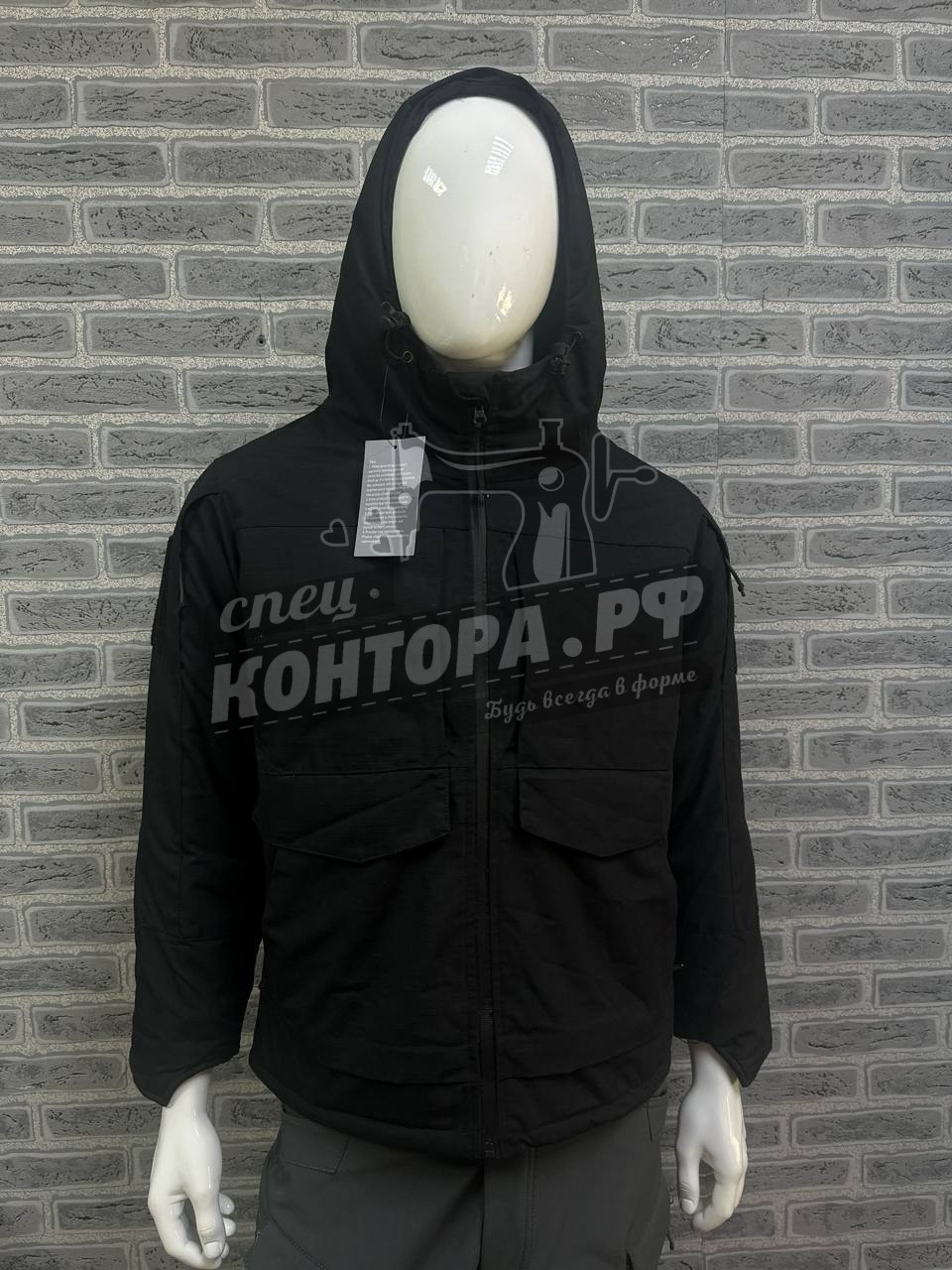 357715406629 Куртка Outdoor дем. рип стоп чёрный р.L — изображение 1