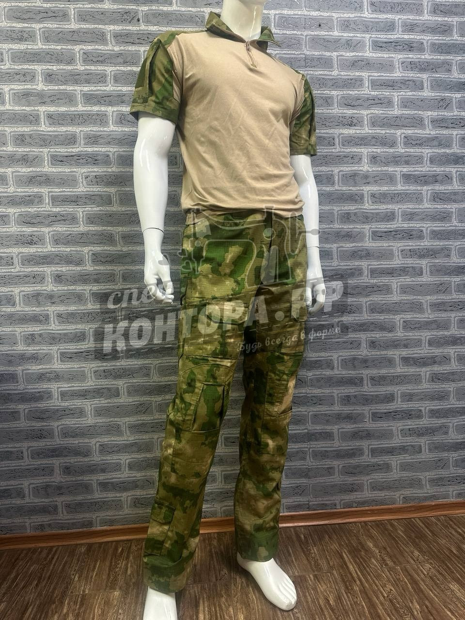 401174364027 Костюм тактический к/р мох р.XL с наколенником (Outdoor,Body Suit,Large,Esdy) — изображение 1