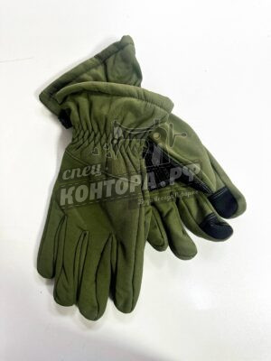 Перчатки Софт Шелл зим.дутые олива XL