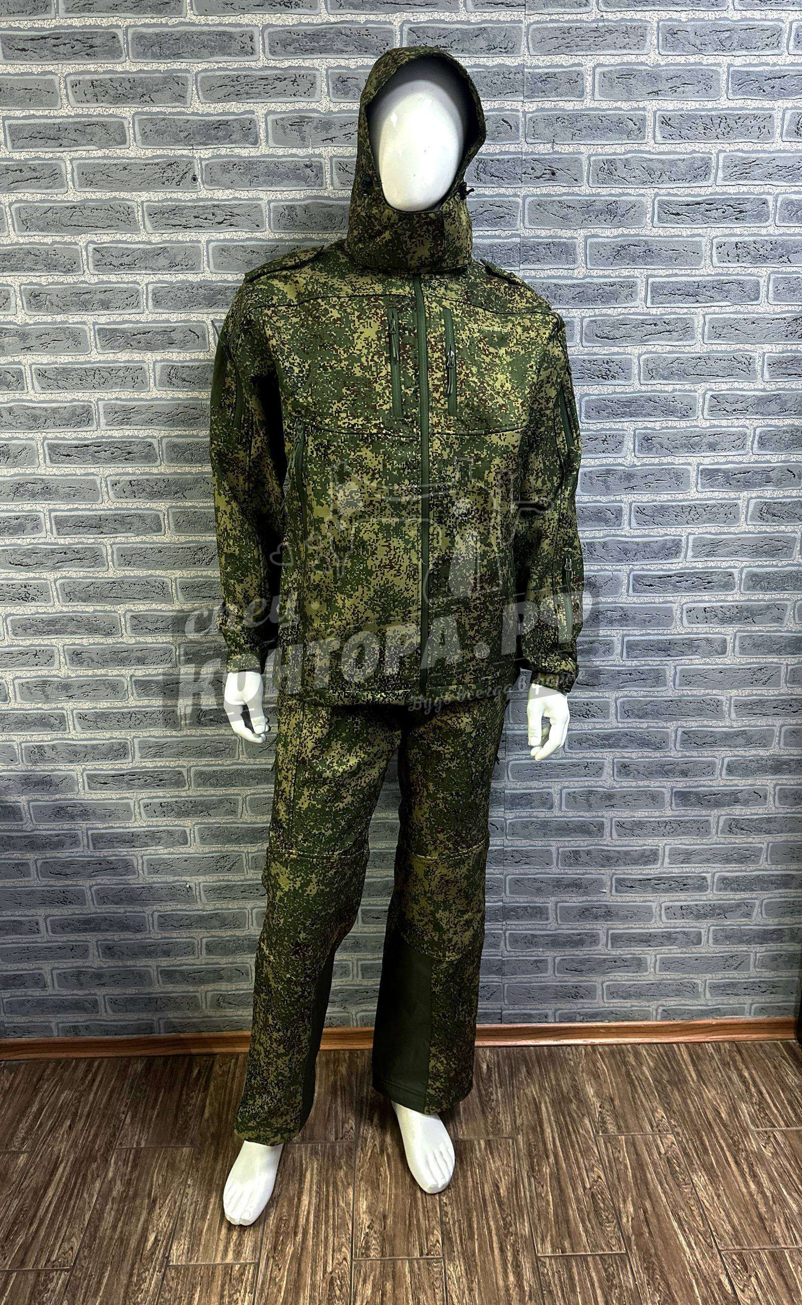 72248318416 Костюм Камофэнс пиксель р.XL Софт Шелл — изображение 1
