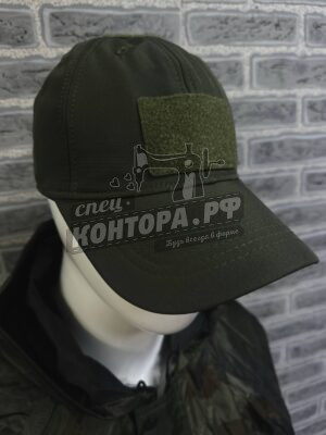 Бейсболка софт шелл олива