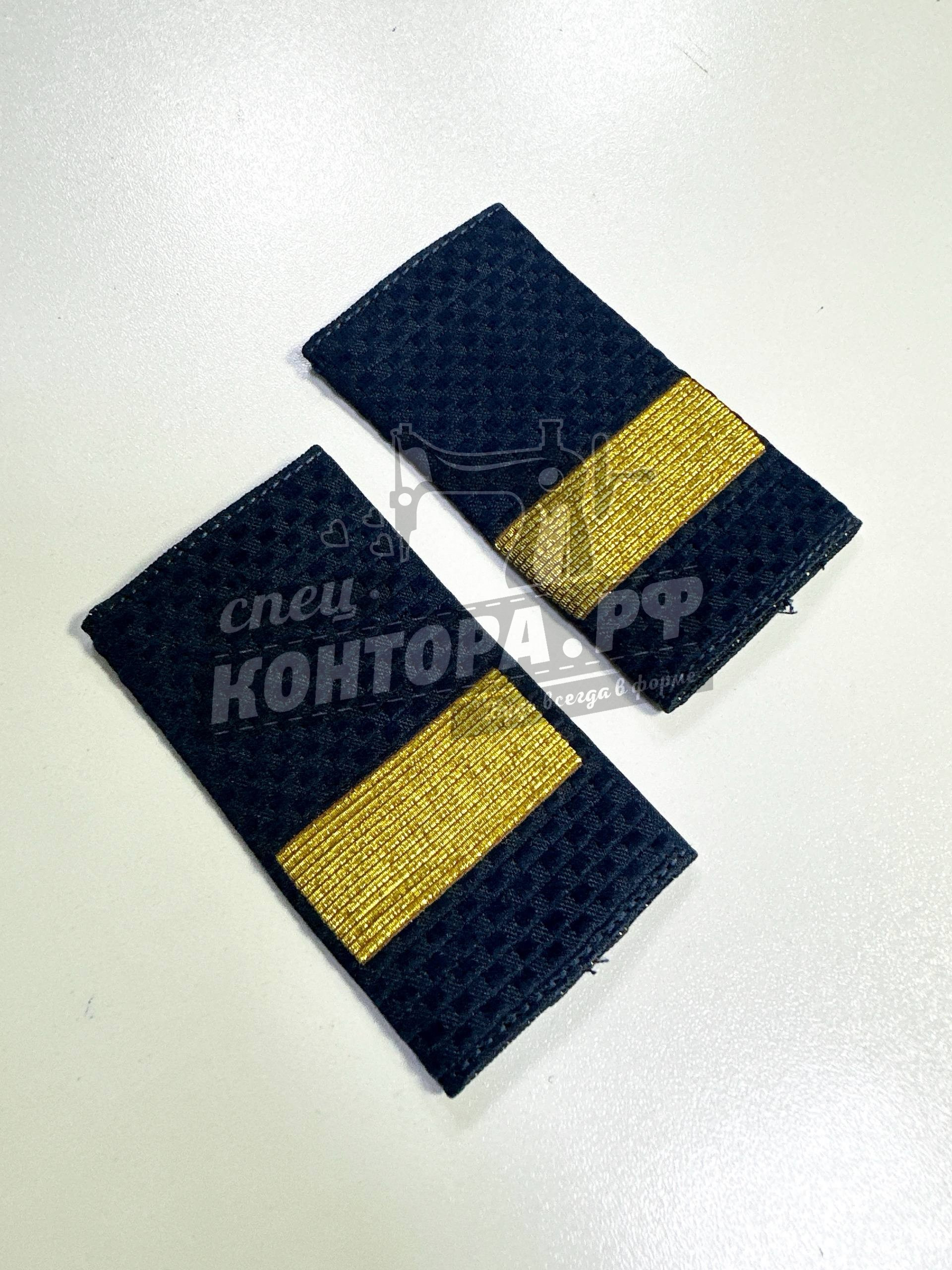 718020496580 Фальшпогоны Полиции т.синие ст.сержант жаккард нового образца — изображение 1