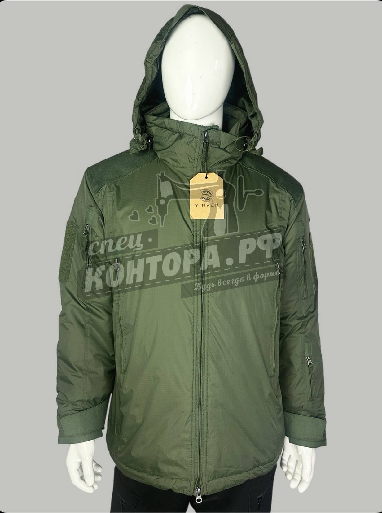 852910014687 Куртка Yinren олива р.XL — изображение 1