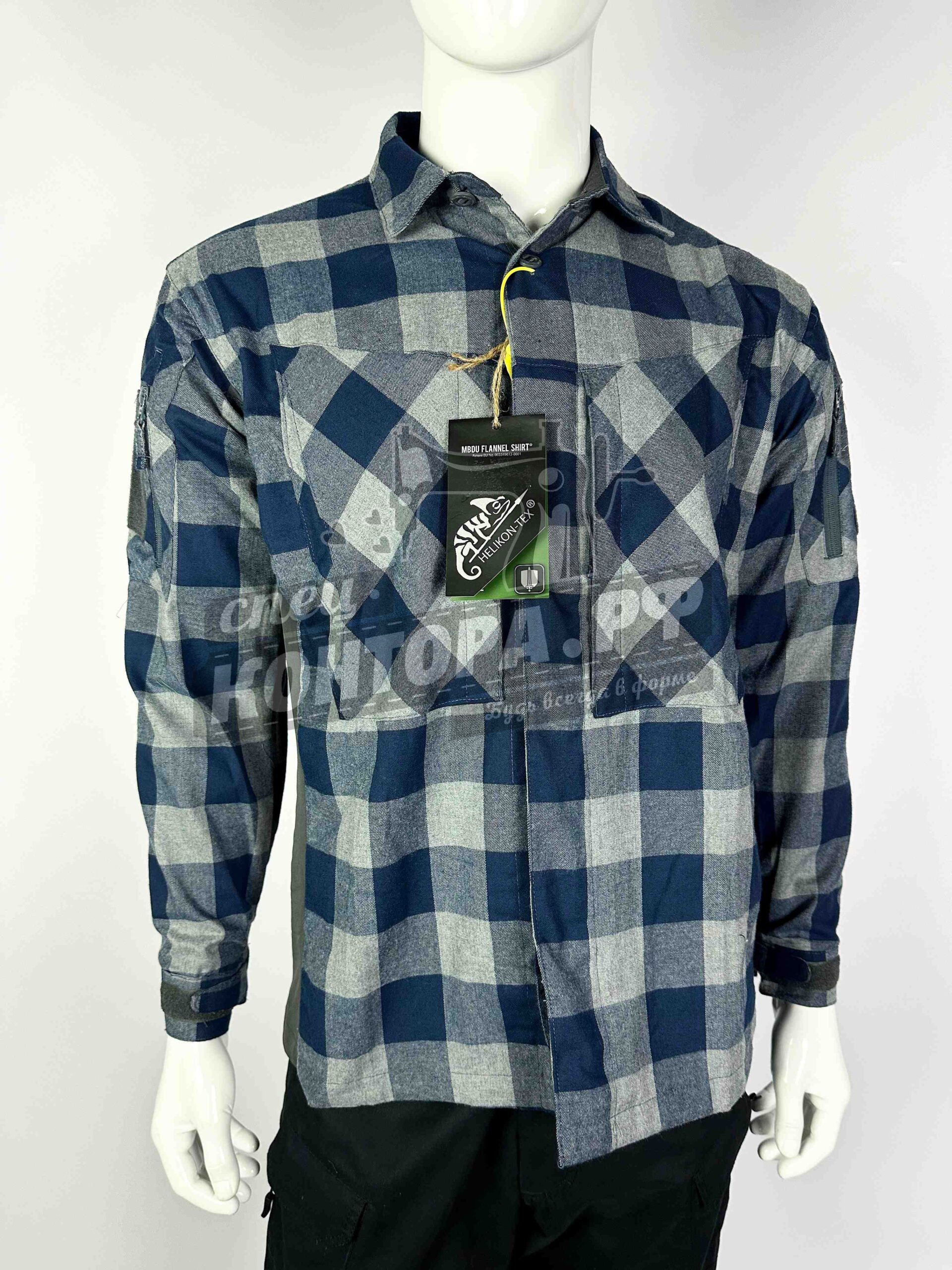 162119121563 Рубашка такт. Helikon-shirt синий р.3XL — изображение 1