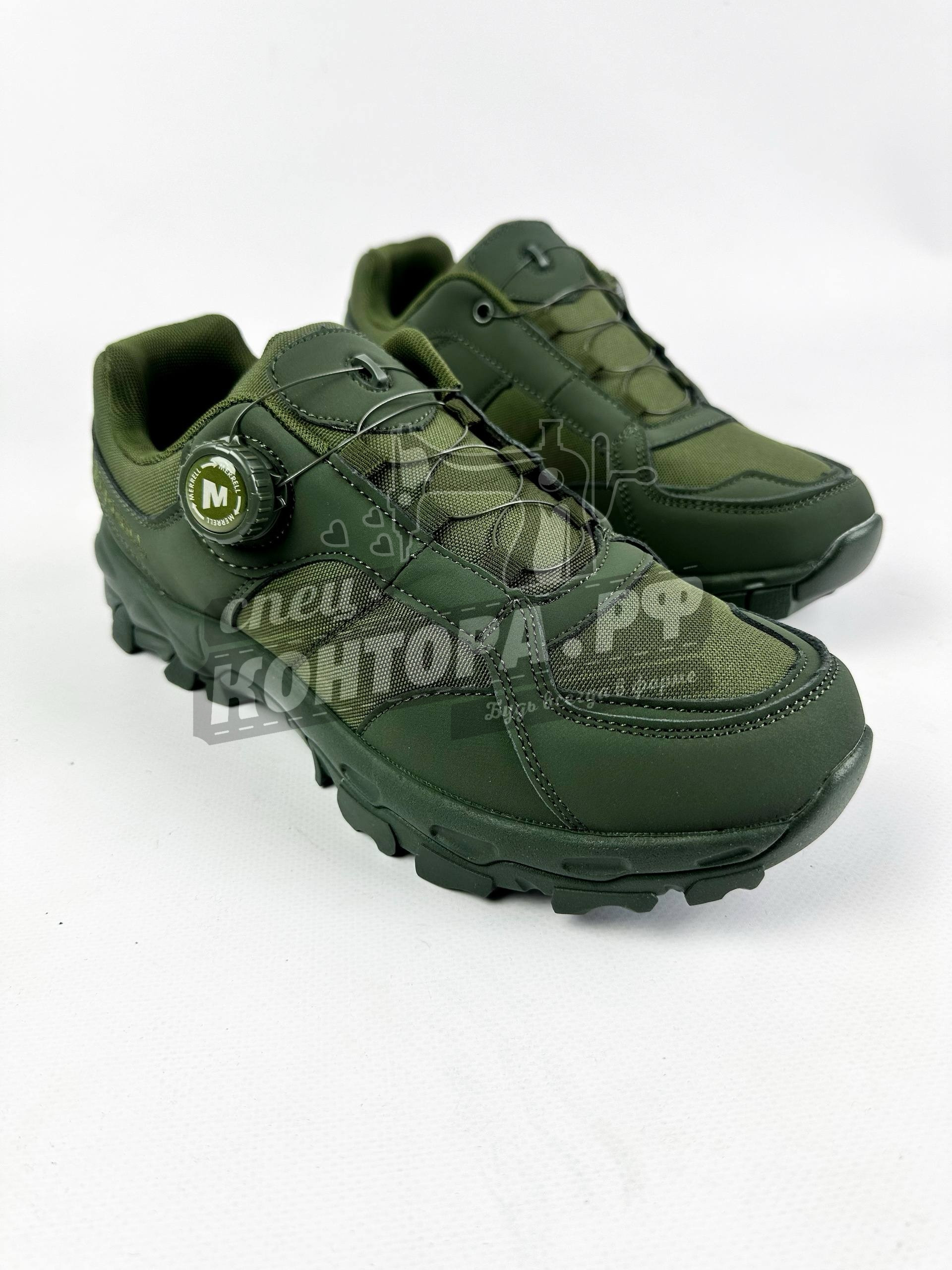 276218356329 Кроссовки Merrell олива р.43 на закрутке — изображение 1