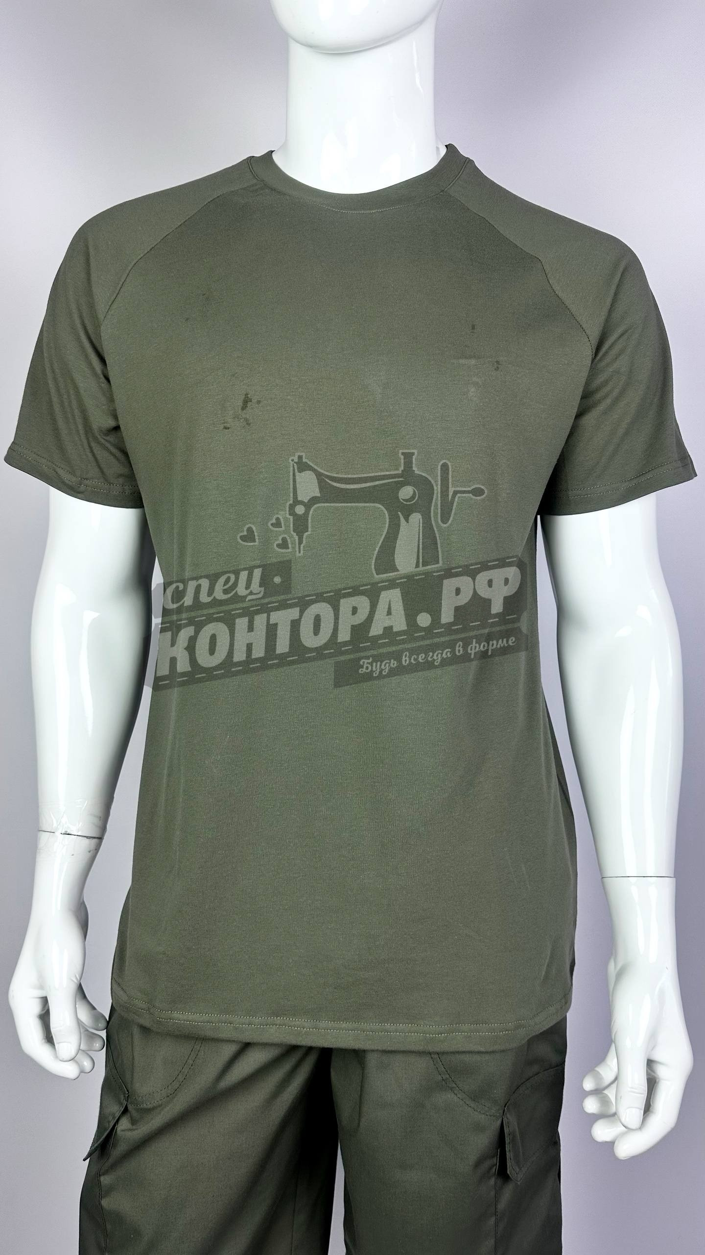 610552073742 Футболка Гюрза олива р.52 — изображение 1