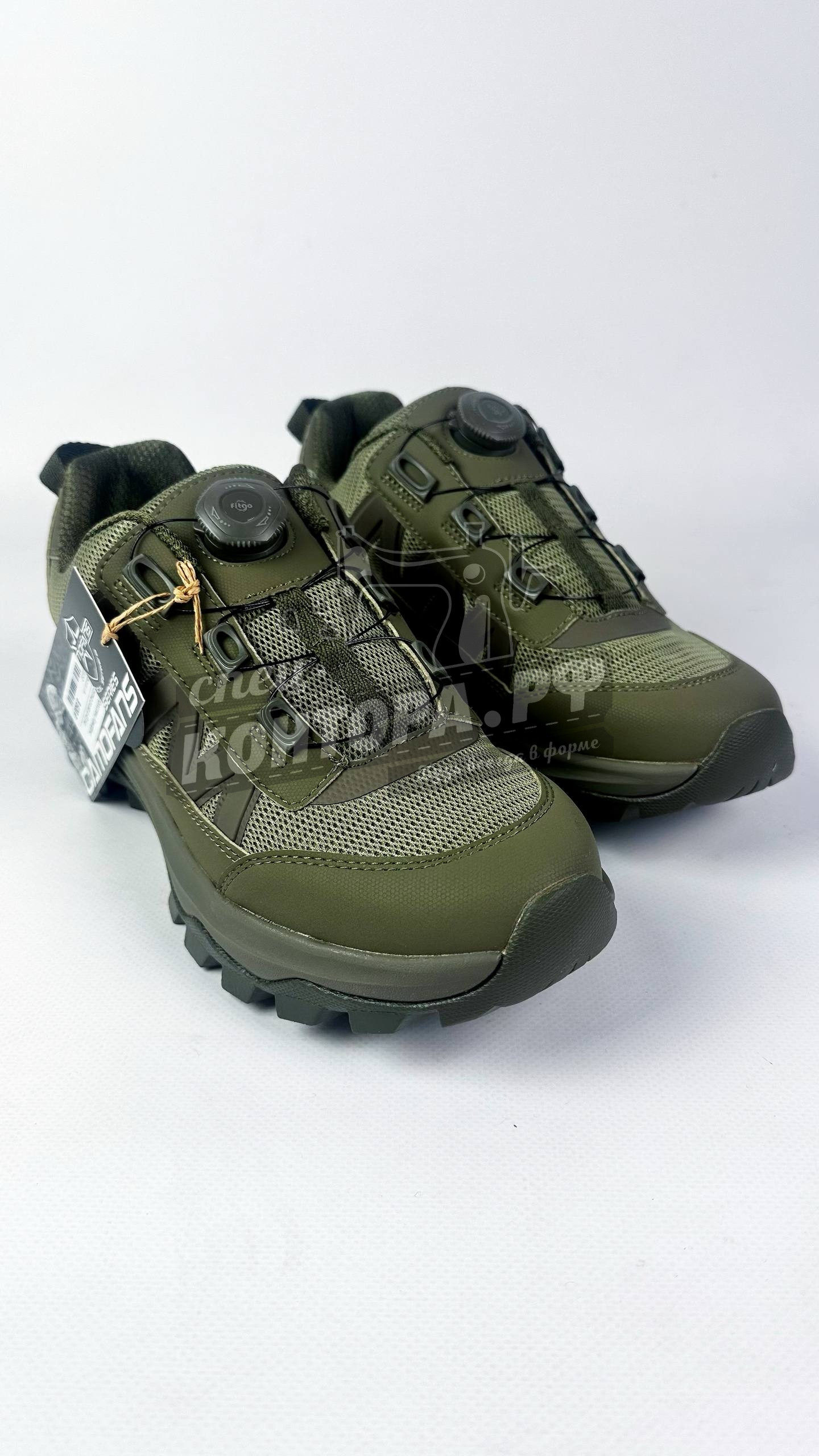 64858932094 Кроссовки Камофенс сетка олива р.41 (на закрутке) — изображение 1