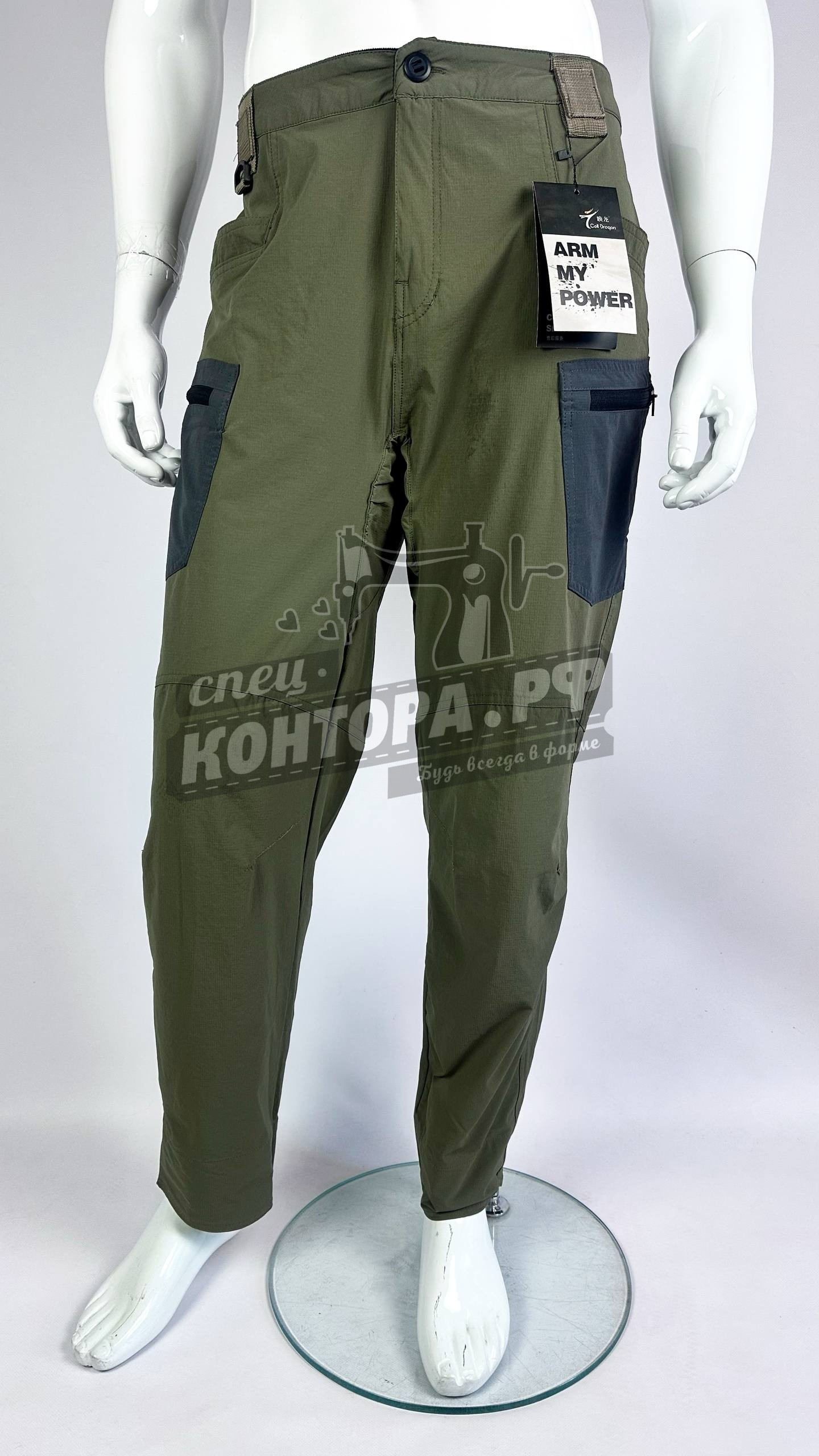 766868641155 Брюки холодок олива р.3XL — изображение 1