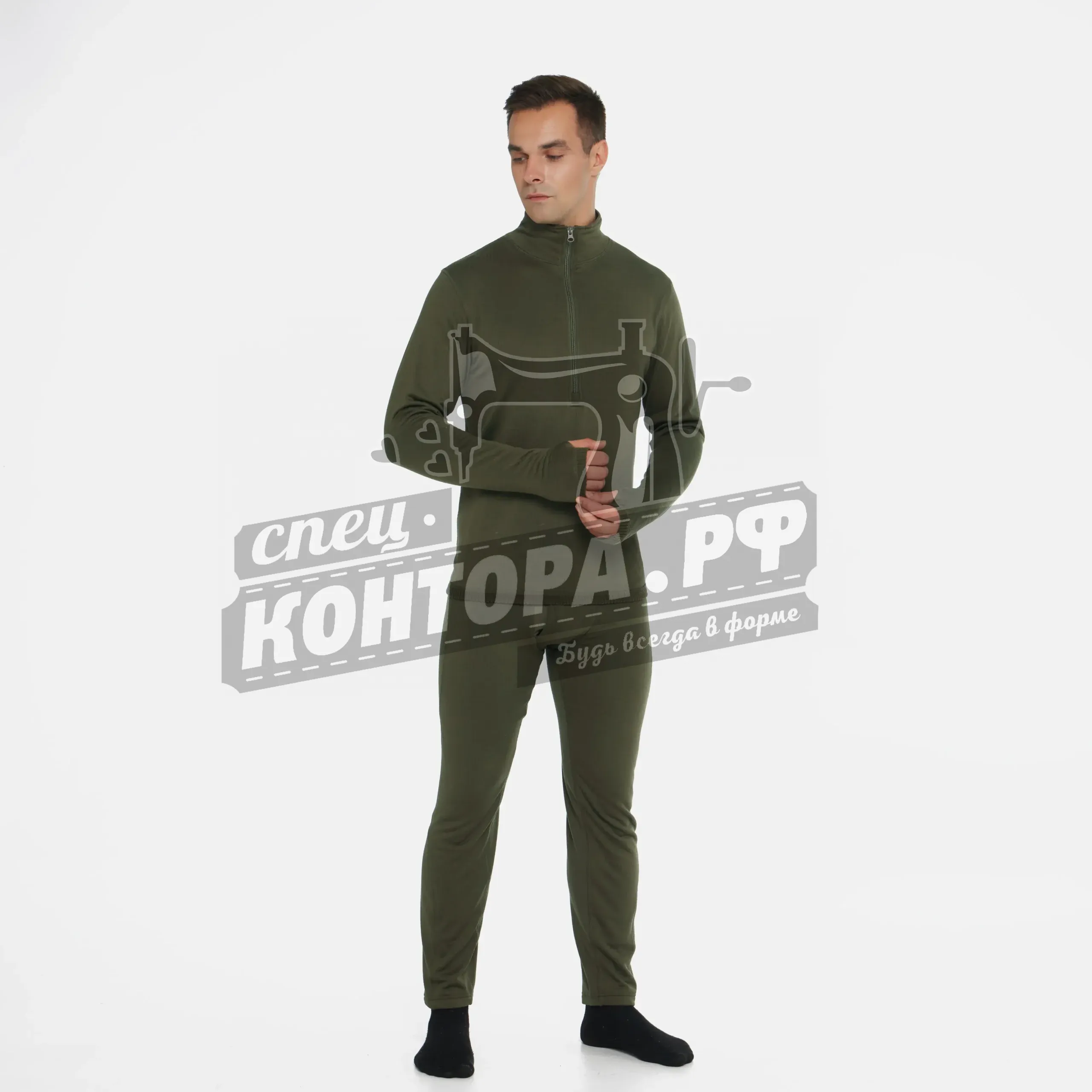 540270037440 Термобелье Base 2.1 комплект олива р.XS — изображение 1